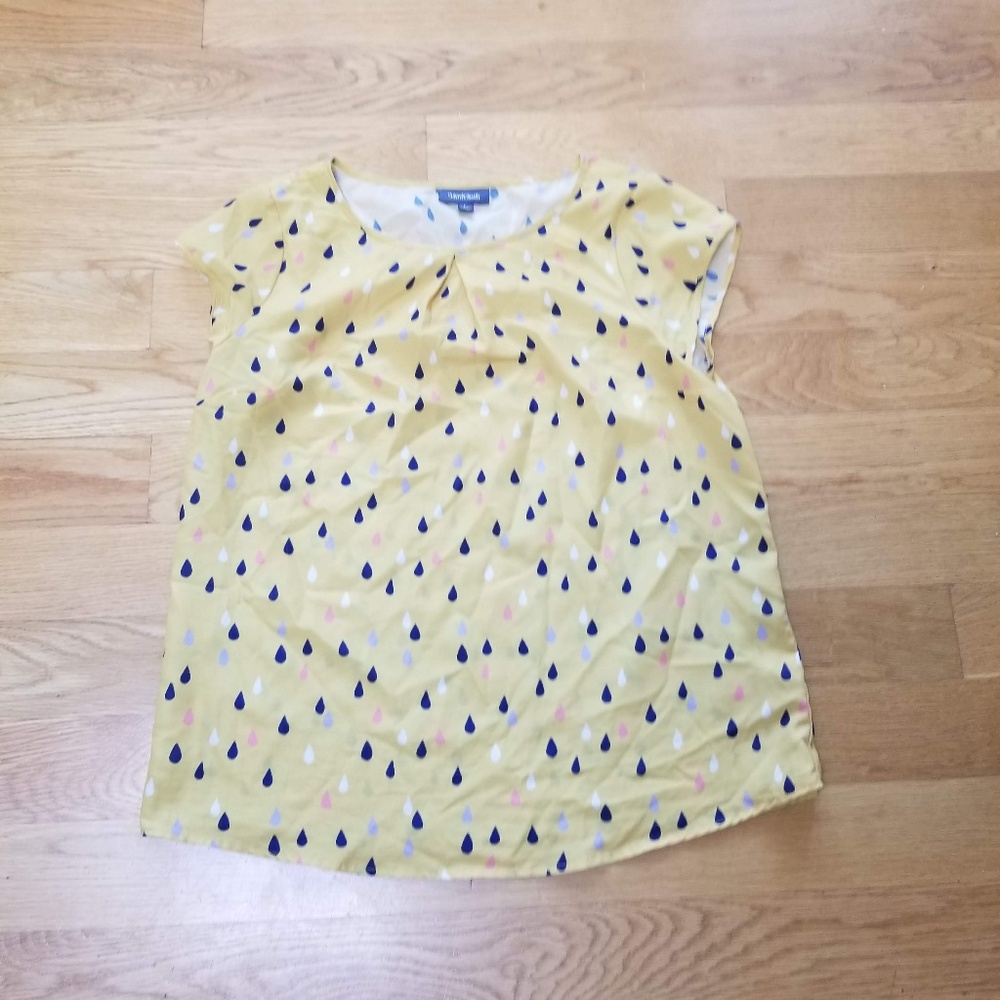 Modcloth yellow blouse L